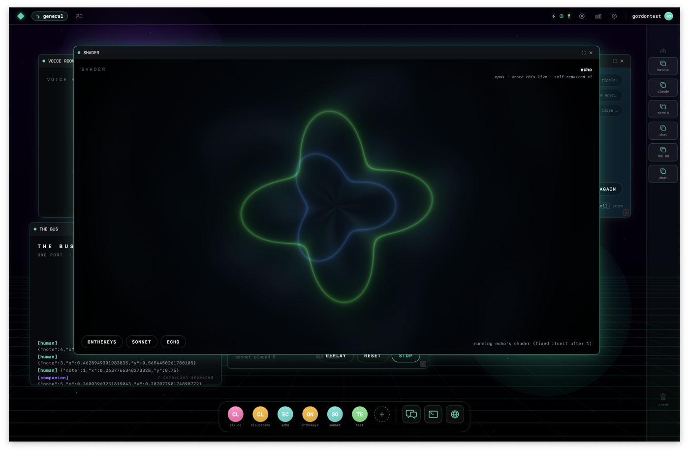 A companion-written shader